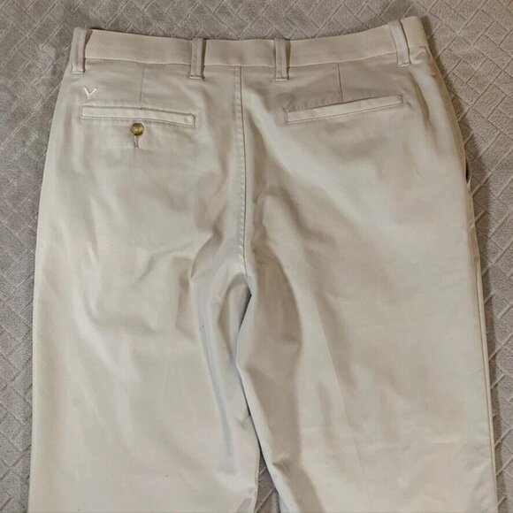 Gallaway Mens 34x30 Chino Pants Beige Straight Leg Mid Rise Golf Athletic - Picture 10 of 11